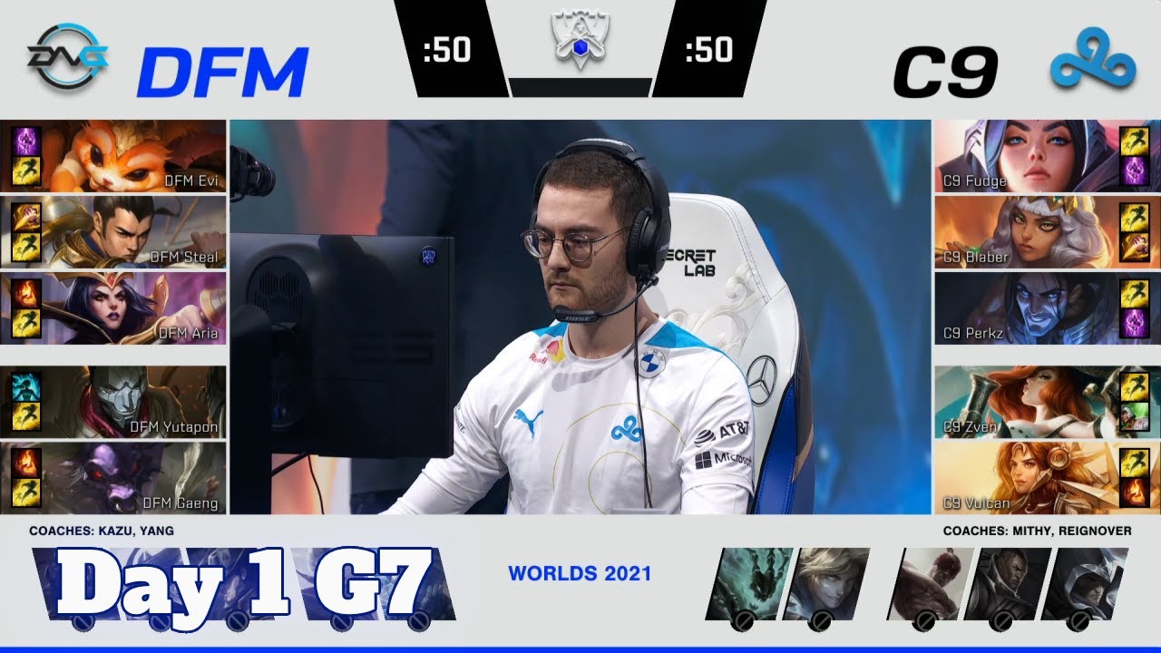 DFM vs C9 | Day 1 Play-Ins S11 LoL Worlds 2021 | DetonatioN FM vs Cloud 9
