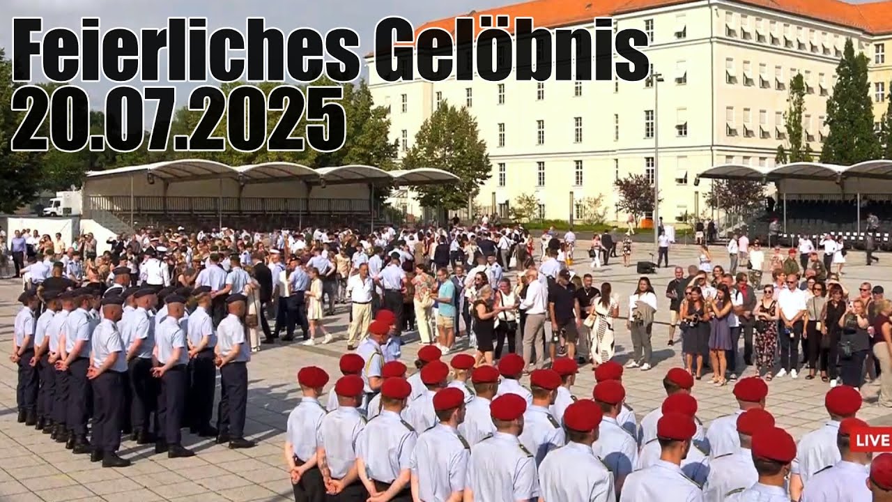 Wachbataillon - 20.07.2025 - Feierliches Gelöbnis Paradeplatz Bundesministeriums der Verteidigung