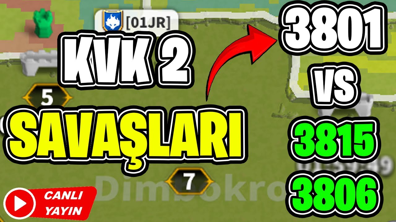 KVK 2  SAVAŞI 3801 VS 3806 , 3815  BİZ SAVAŞİYORUZ l 5,SV GE&Ccedil;İLTLER SAVAŞI KVK 2 l Rise of Kingdoms
