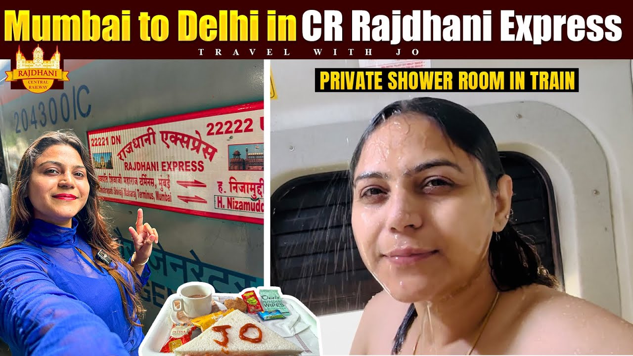 Mumbai to Delhi in 1st AC Private Cabin of Rajdhani Express || India’s most Luxurious CR Rajdhani 🥰
