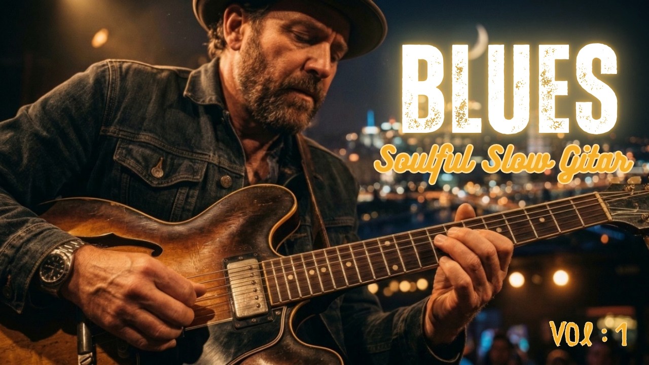 Deep Soulful Blues Guitar – Slow Blues for Relaxing Night