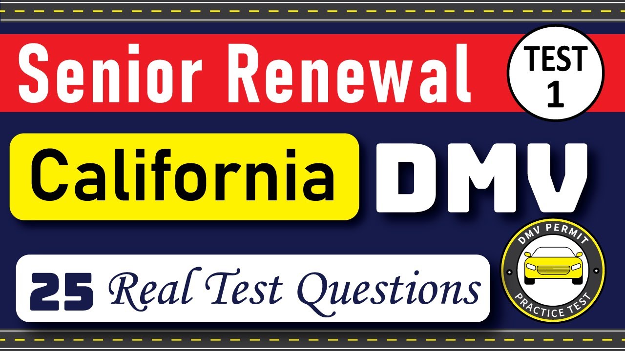 California DMV Written Test 2025 | DMV Senior Written Test 2025 | DMV Renewal For Seniors