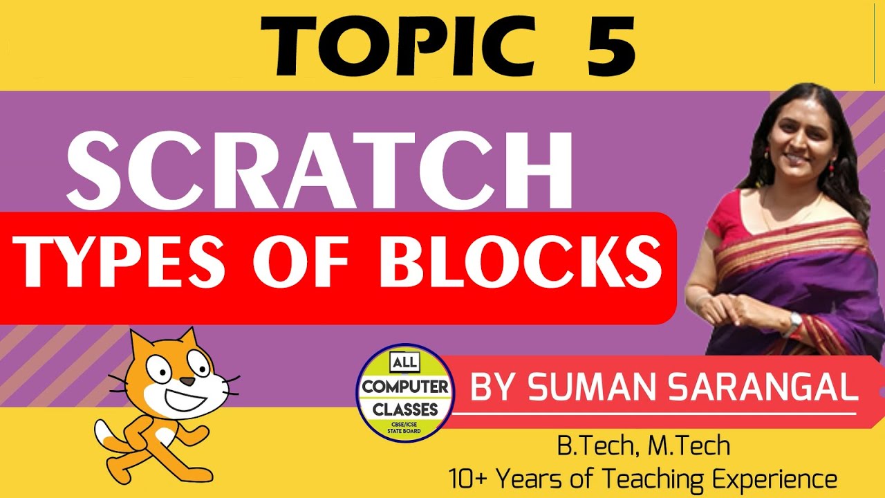 Types of Blocks | Topic 5 | Learn to Code Scratch  | All Computer Classes