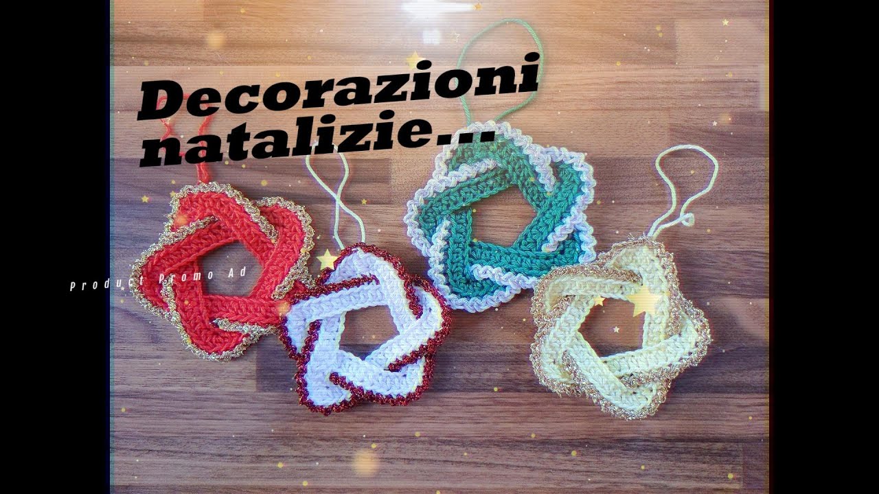 ⭐DECORAZIONI NATALIZIE UNCINETTO / STELLINE ⭐