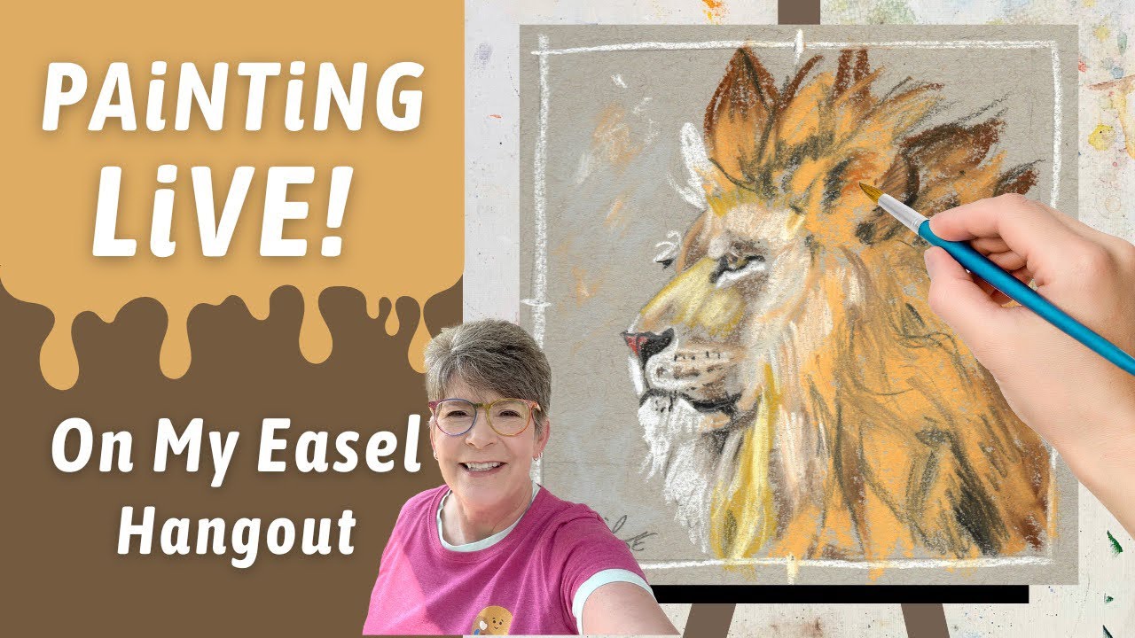 Painting Loose, Short and long Fur, Male Lion, Limited Acrylic Paint Palette: Hangout w Annie Troe