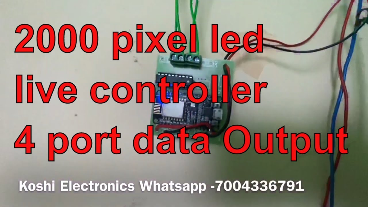 New Pixel led live controller 2000 led support