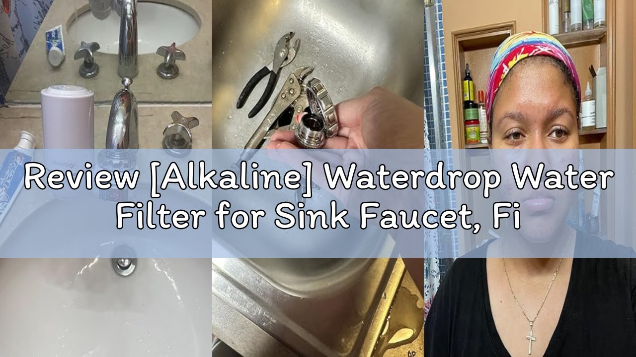 Review [Alkaline] Waterdrop Water Filter for Sink Faucet, Filter Life Reminder, 320 Gallon Tap Water