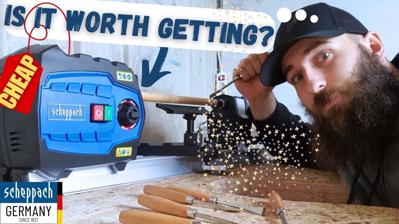 My First Lathe! Are Scheppach Tools Any Good? DM600 VARIO 550W Wood Turning Lathe Review