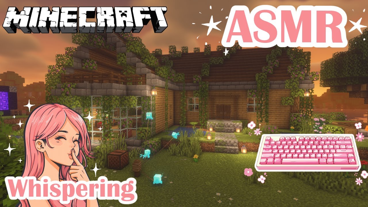 ASMR | Minecraft ♡ - A peek into my home/new world 🌸| Cozy whispers and keyboard sounds✨