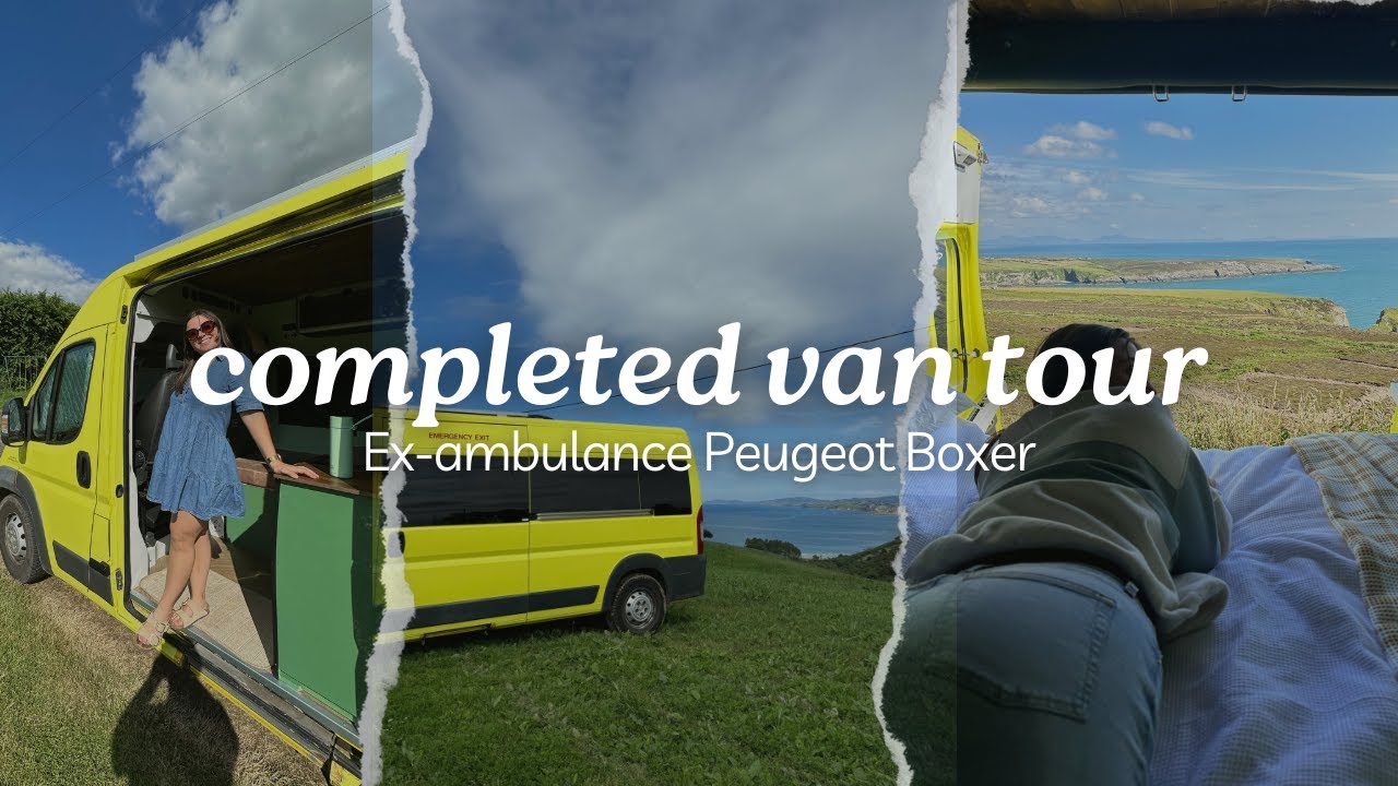 Completed van tour - ex-ambulance Peugeot Boxer converted in just 4 weeks!