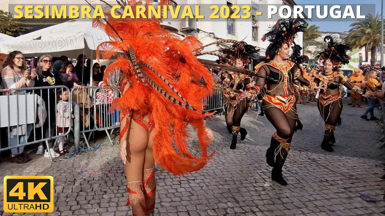 🇵🇹 Samba Batuque do Conde - Carnaval Sesimbra Tuesday 2023 - Portugal 4K