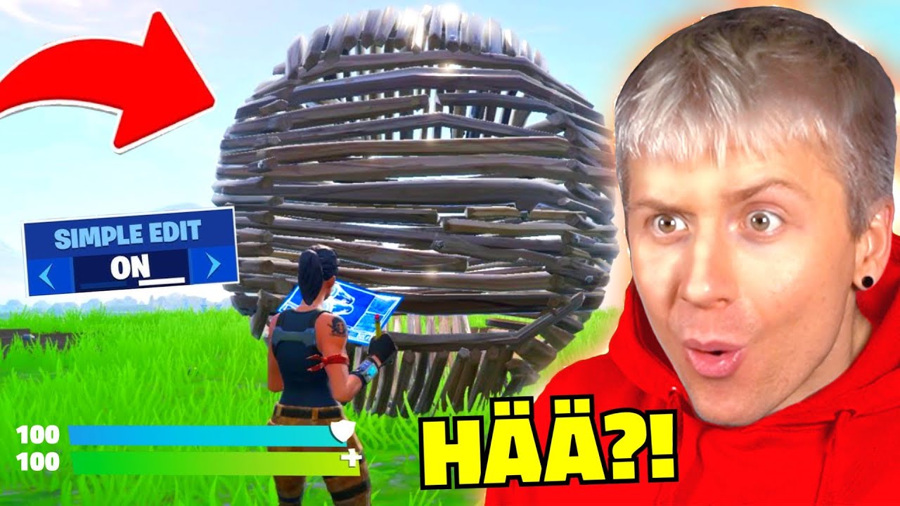 Ich spiele FORTNITE mit SIMPLE EDIT & konnte es NICHT GLAUBEN😂😂!