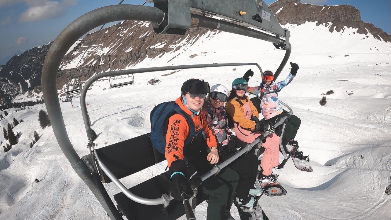 Spring heatwave snowboarding | Snowboarding Flaine 2022
