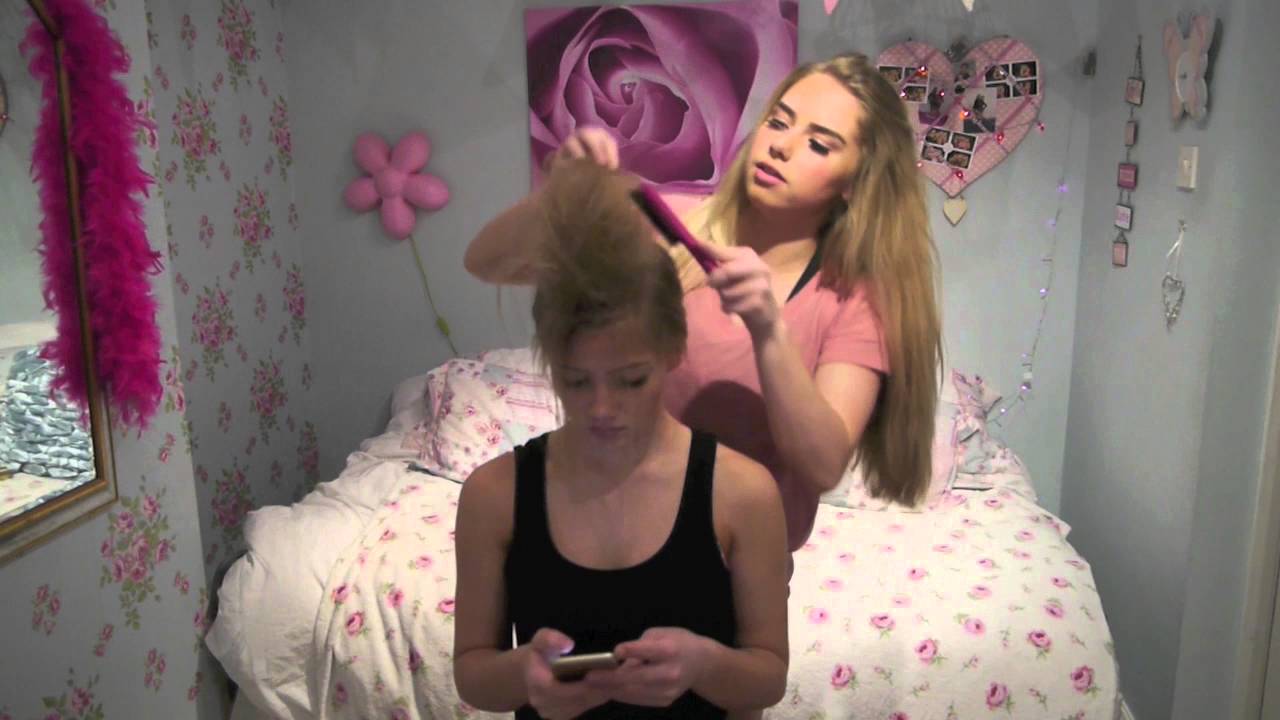 Mia's Cheer Hair Tutorial - Teased Poof & Pony | ft. Charlotte