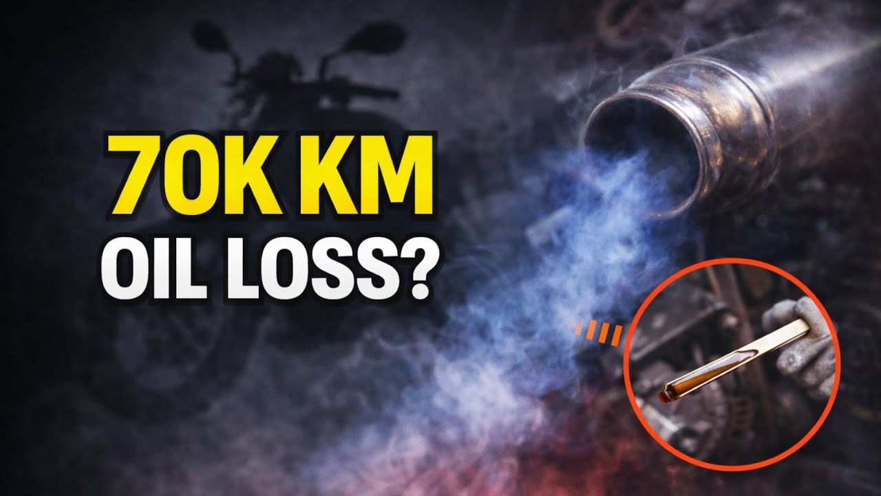 70,000 km Bike Oil Consumption — Smoke Explained & Real Fixes!