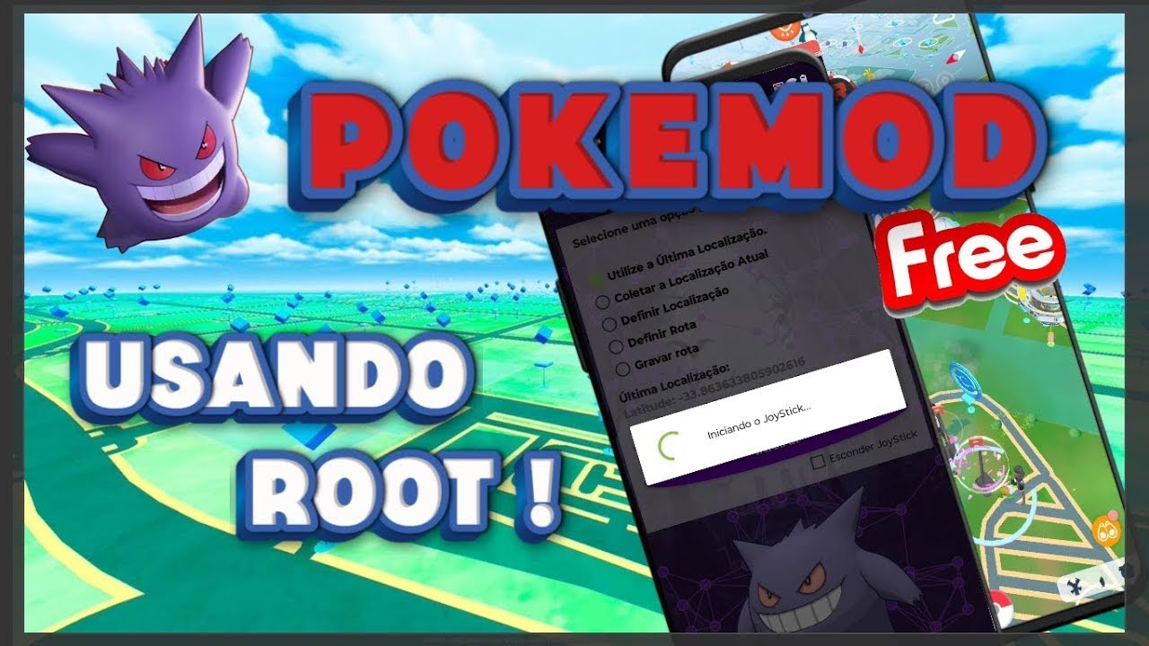 COMO USAR ROOT POKEMOD GRÁTIS FUNÇÕES AUTOMATICAS GRATUITAS FAKEGPS Para Pokémon GO SPOOFER 2026