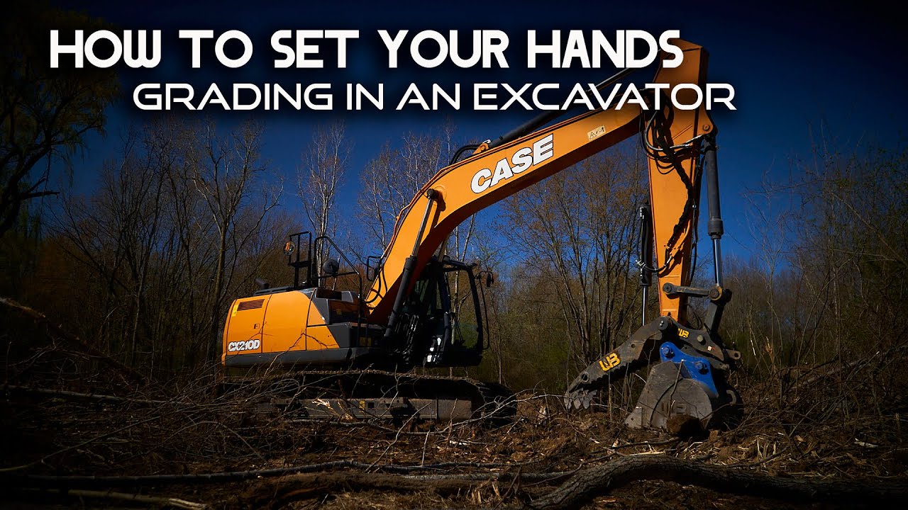 HOW TO GRADE WITH AN EXCAVATOR //How To Set Your Hands Grading In Excavator-Excavator Tips & Tricks