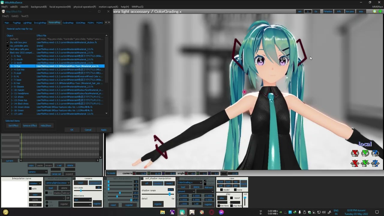 [Tutorial] Ray MMD 1.5.2 And Effect making [1080P]
