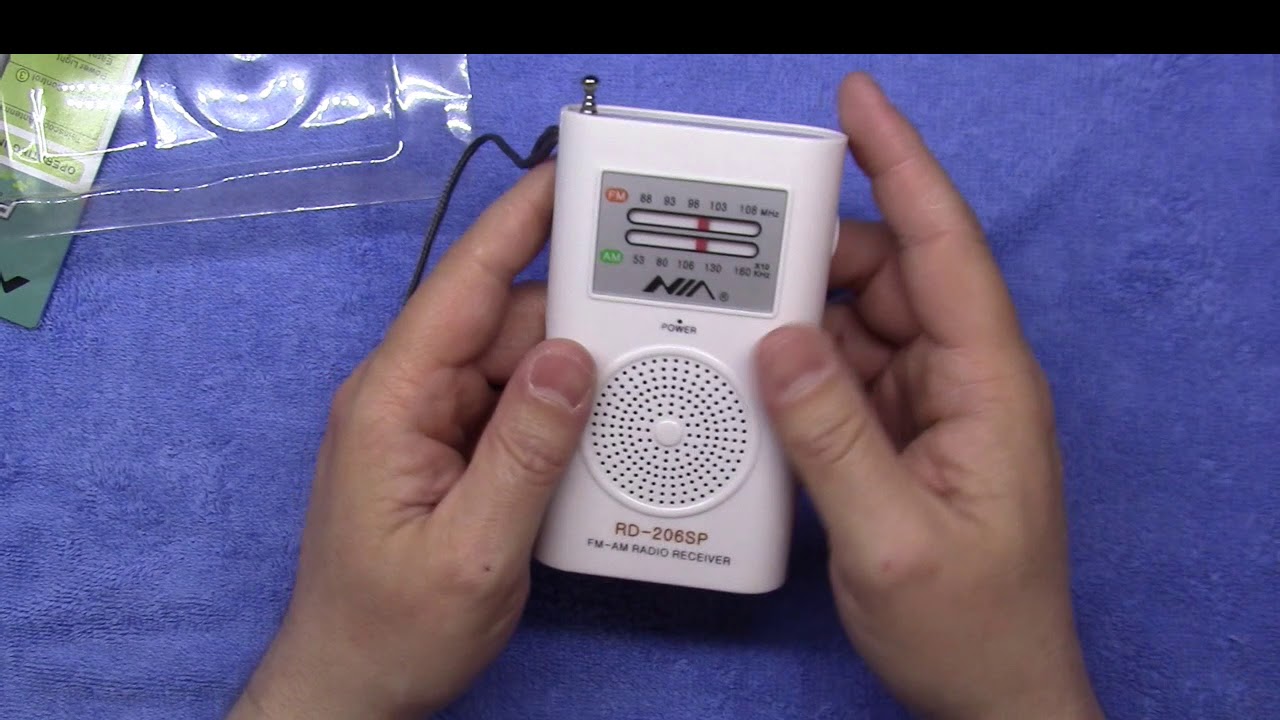 NIA RD-206SP AM FM Pocket Radio review / teardown