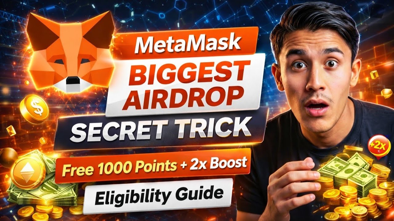 MetaMask Biggest Airdrop Secret Trick | Free 1000 Points + 2x 3x Boost | Full Eligibility Guide
