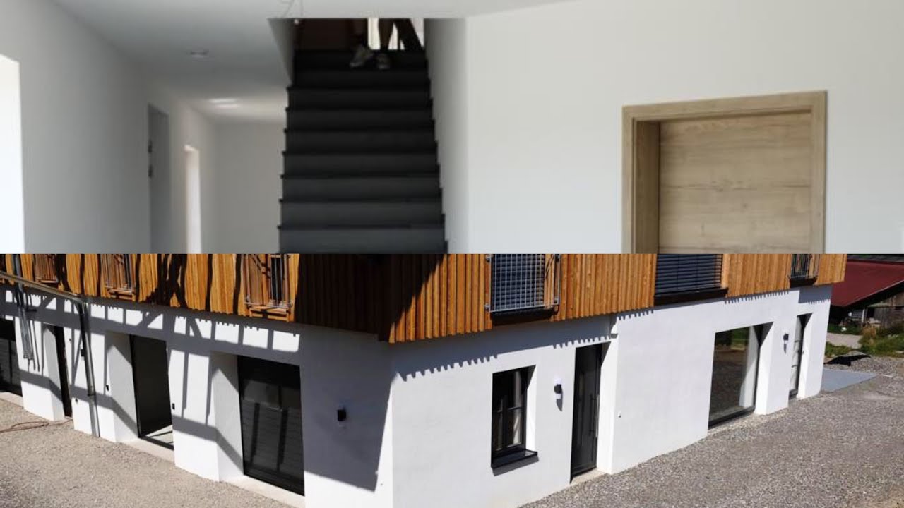 2800 m² verputzen in 8 Wochen, 80 Tonnen Material