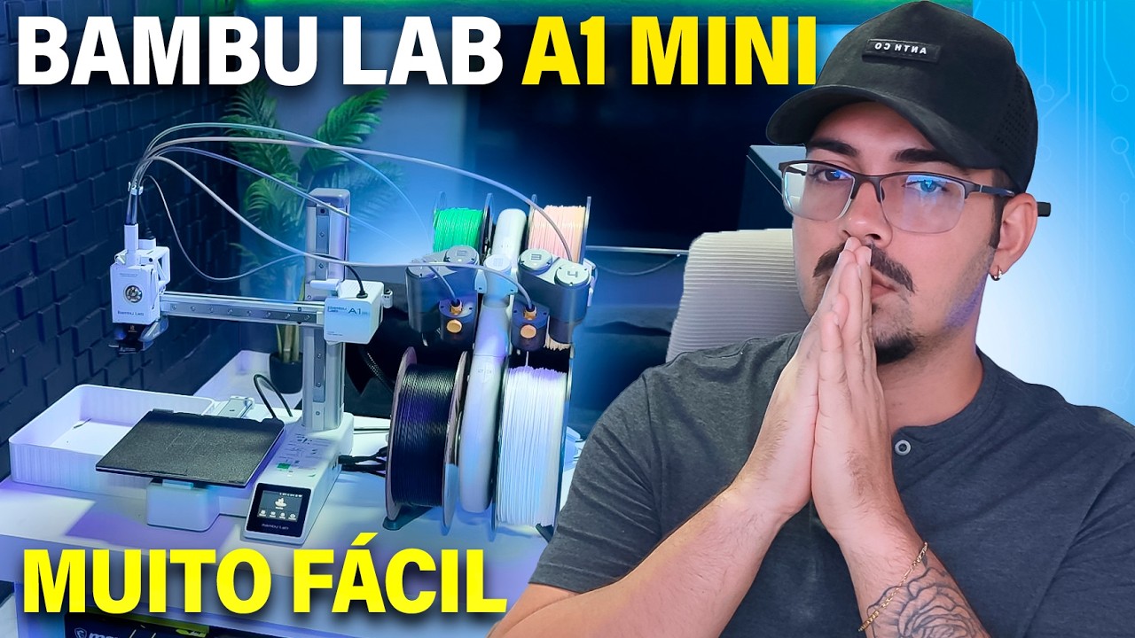 🚀 IMPRESSORA 3D COLORIDA MAIS FÁCIL DO MUNDO! Bambu Lab A1 Mini