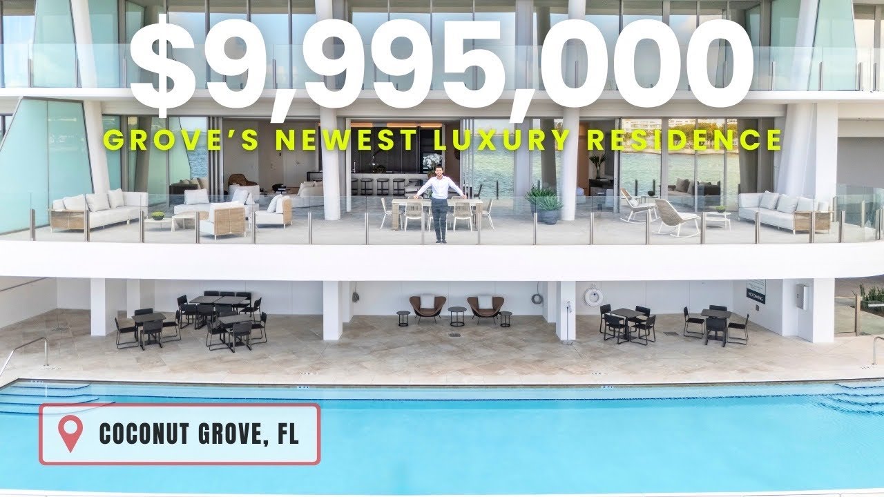 FIRST LOOK INSIDE Newest $10M Miami Condo in Coconut Grove w/ HUGE Private Terrace - Vita Grove Isle