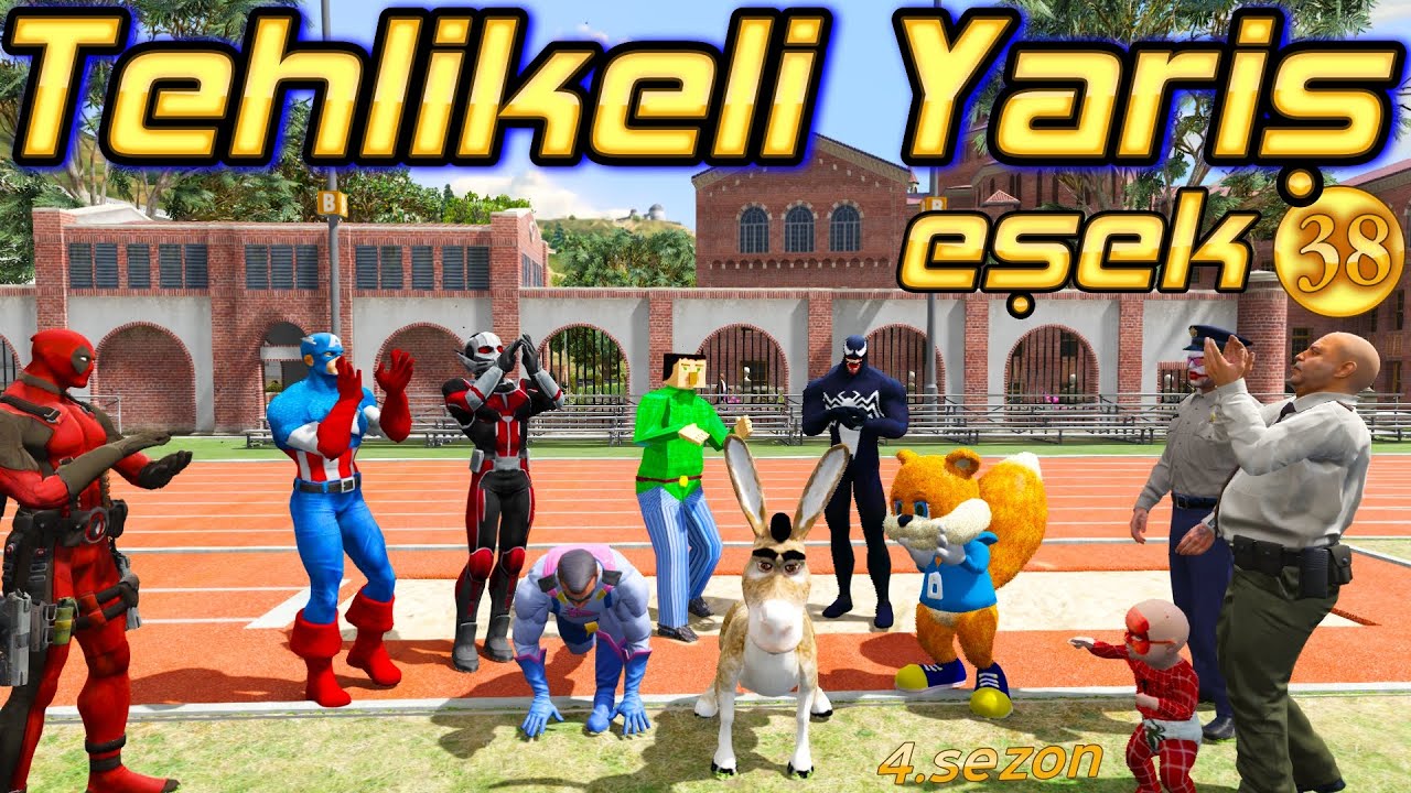 ABUZİ EŞEKLE YARIŞIYOR - Tehlikeli Yarış Joker Sunucu