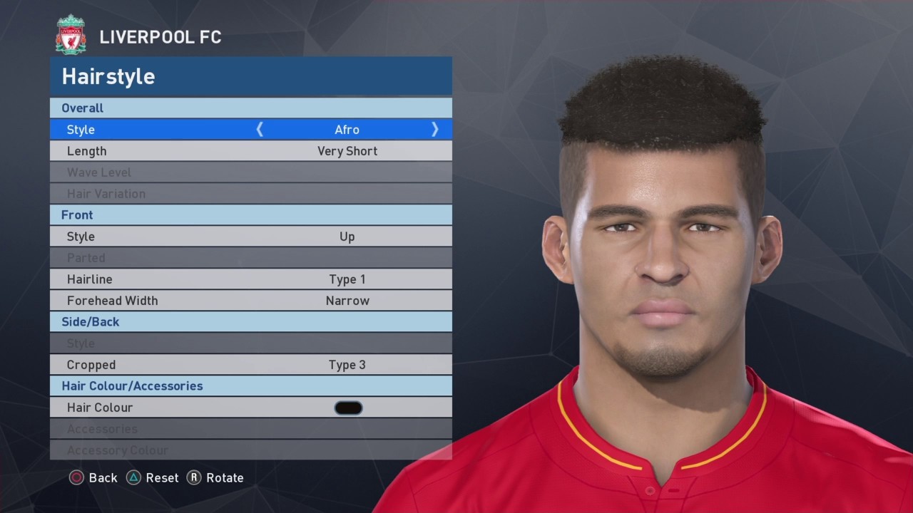 PES 2017 Face Build Dominic Solanke (Liverpool FC/England) + PSD Stats and Celebrations
