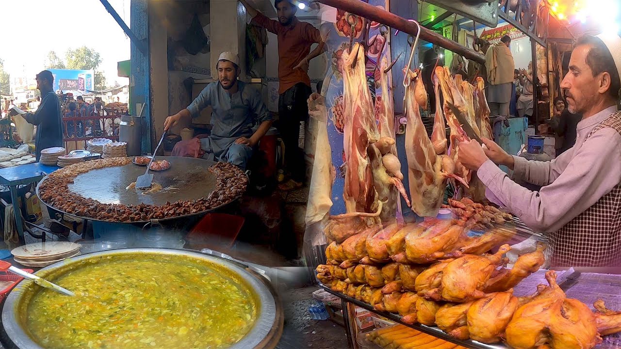 Popular and traditional street food in Jalalabad | Dinner in Afghanistan | Nashta | Liver fry | fish