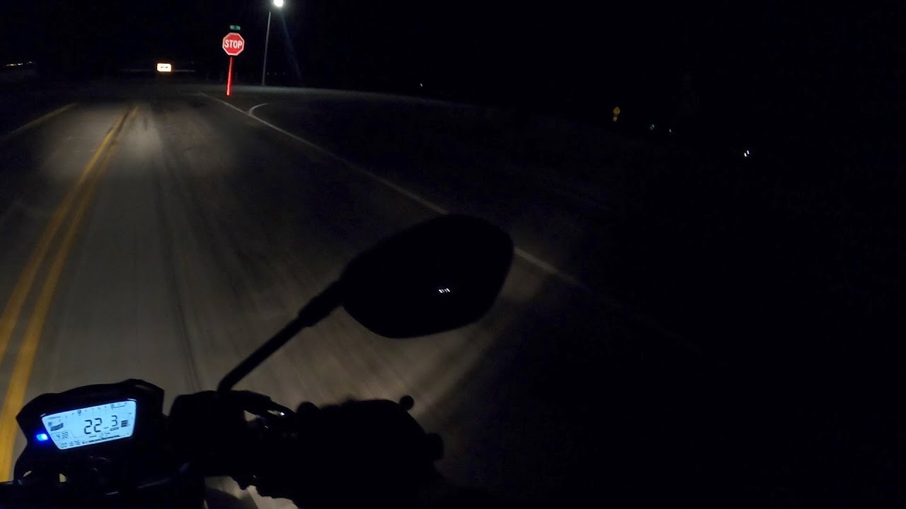 Motorcycle Night Ride | 3am Country Roads | Suzuki SV650