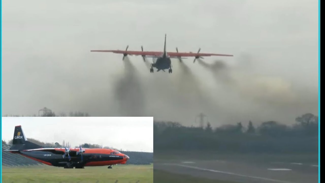 Massive Smoke Trail! CAVOK Airlines Heavy Takeoff | BHX