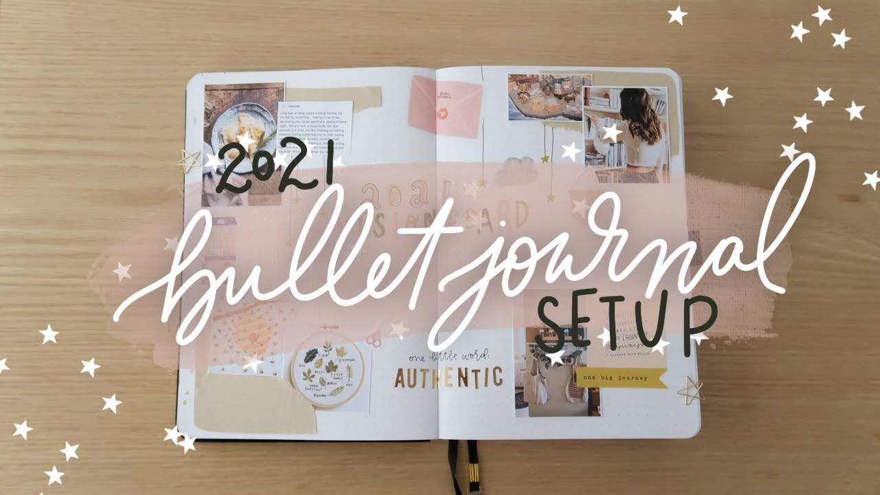 2021 bullet journal setup 🌱 a fresh journal & a fresh start