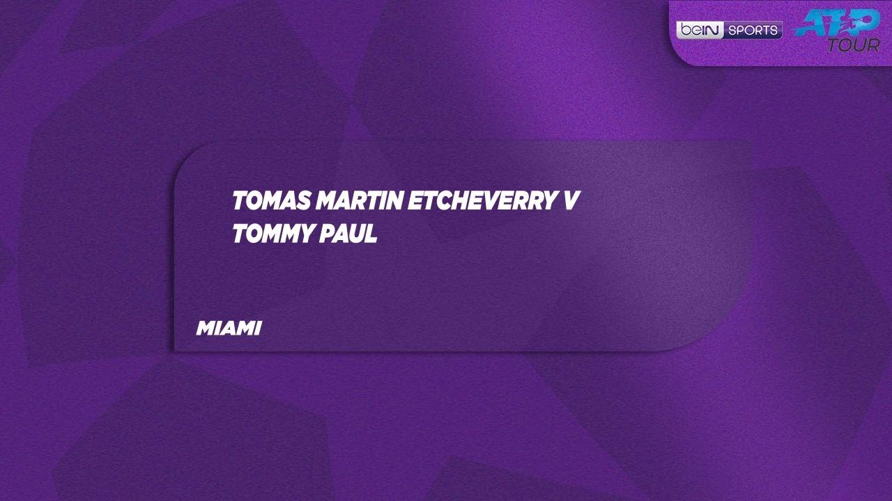 Tomas Etcheverry v Tommy Paul | Miami Open | Match Highlights