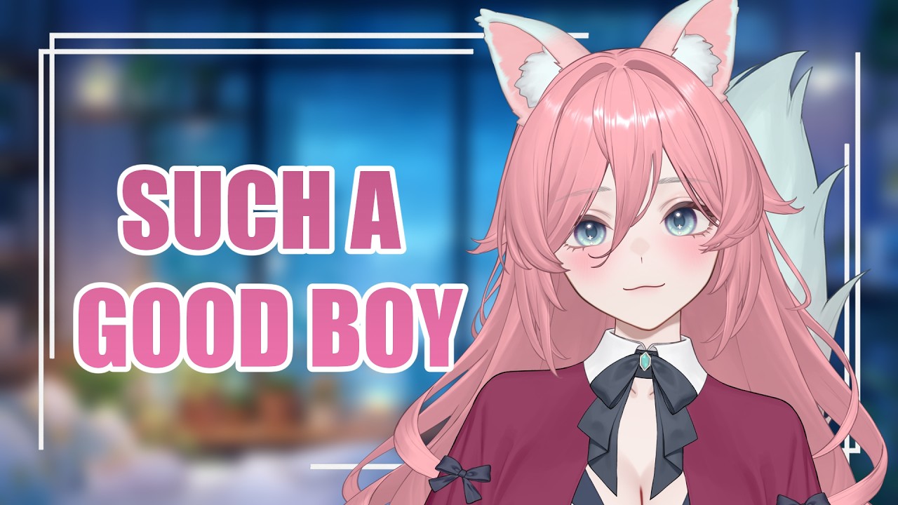 Gentle Kitsune Cuddles You to Sleep 🦊 | Fluffy Tail | Hair Play | Sleep Aid