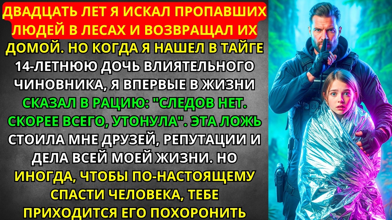 Я НАШЁЛ пропавшую дочь чиновника в тайге и СОВРАЛ ради её СПАСЕНИЯ. Мне пришлось её ПОХОРОНИТЬ.