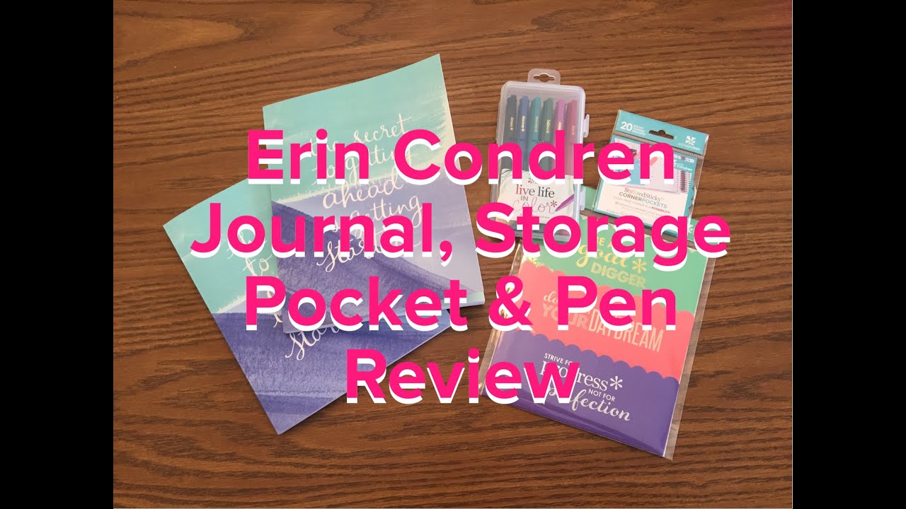 NEW Erin Condren Journal, Storage Pockets and Pen Review!