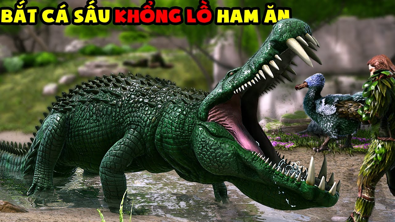 ARK Monster Hunter #7 MÌNH BẮT THÀNH CÔNG LOÀI CÁ SẤU SIÊU KHỔNG LỒ Deinosuchus - TÝ TIỀN TỈ
