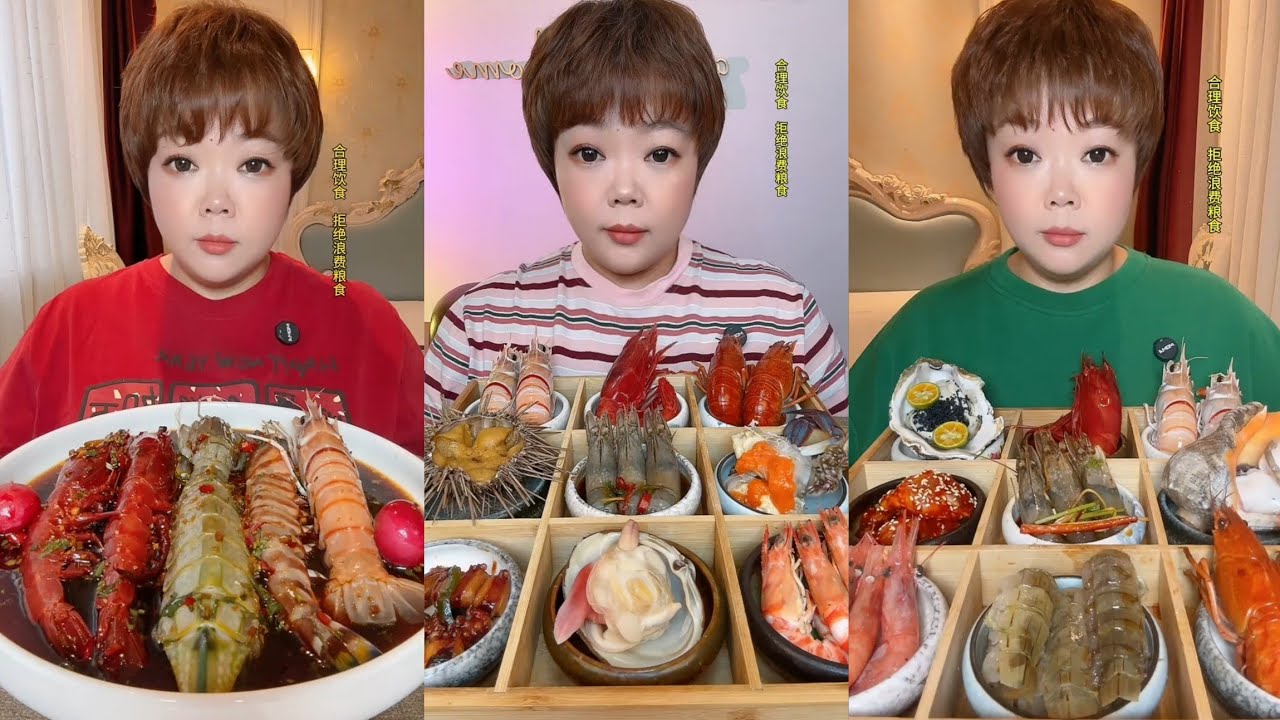 Asmrfood : Eating big Shrimp 🦐🍤🦐 { seafood 🦞🦞🦞🍢}#food #mukbang #eatingshow #seafood 