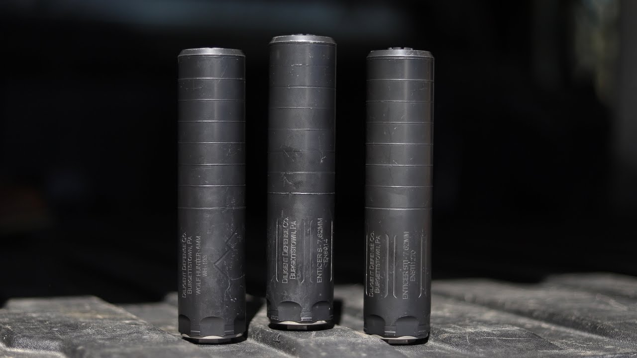 Diligent Defense Co. Supressor Enticer S, Enticer STI и Wolf Hunter 6 мм