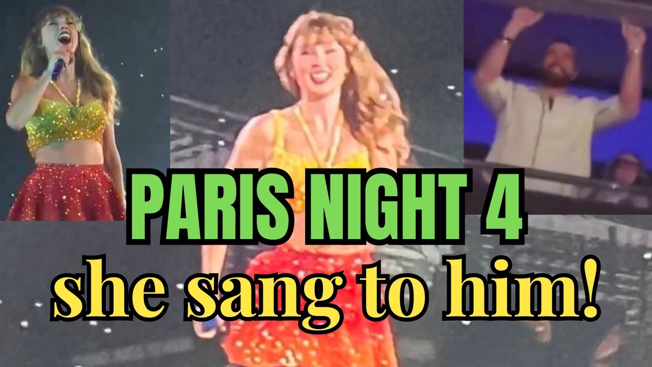 TRAVIS KELCE RETURNS for the 87th(!) show of THE ERAS TOUR | paris night 4