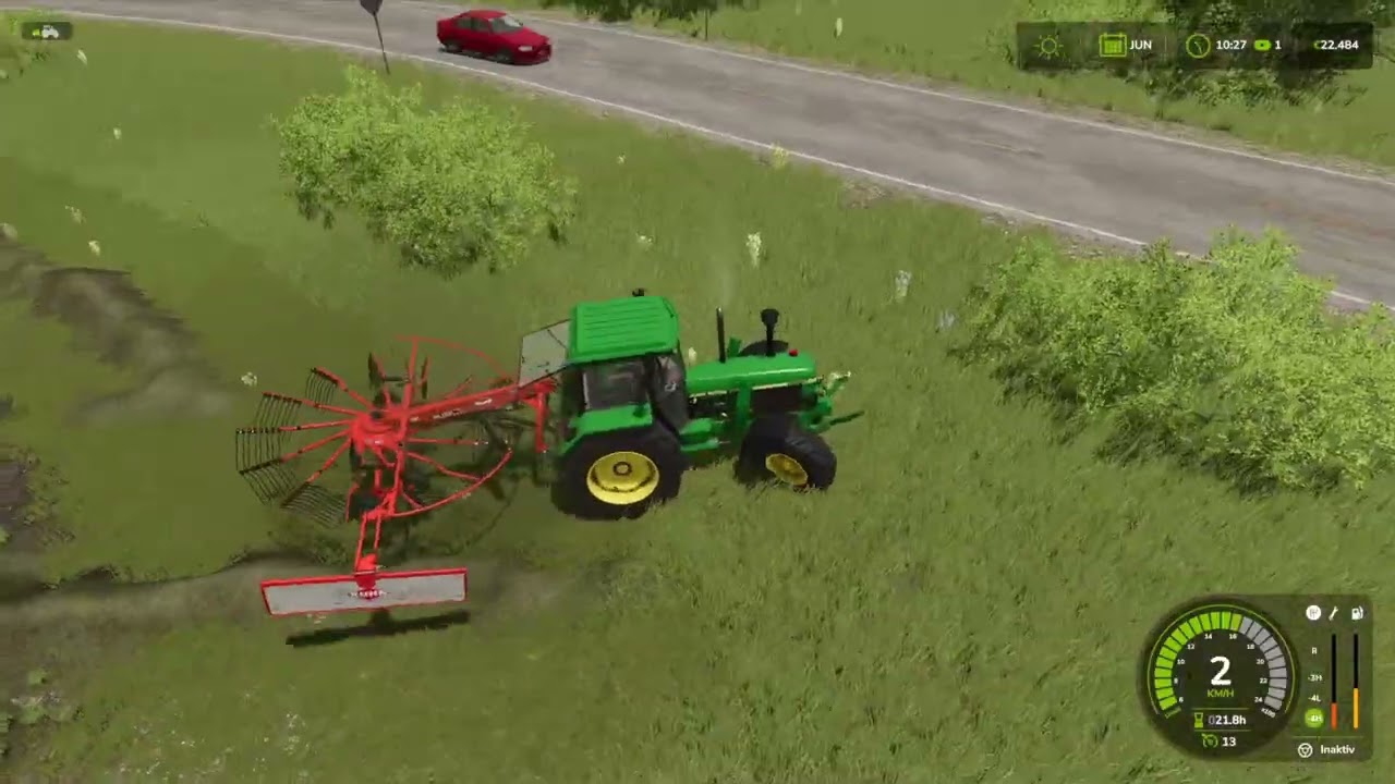 Wenden und Schwaden von Gras I in RIVERBEND SPRINGS I Farming Simulator 25 I Episode 33