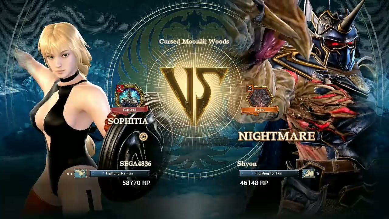 SoulCalibur VI Ranked Match: Sophitia vs. Nightmare (Shyon)