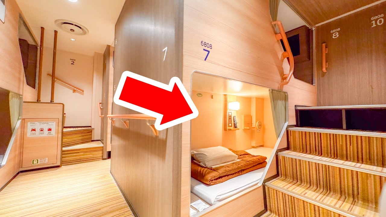 Как капсульный отель на ночном пароме в Японии 😴🛳️ Sunflower Pearl из Оиты в Кобе