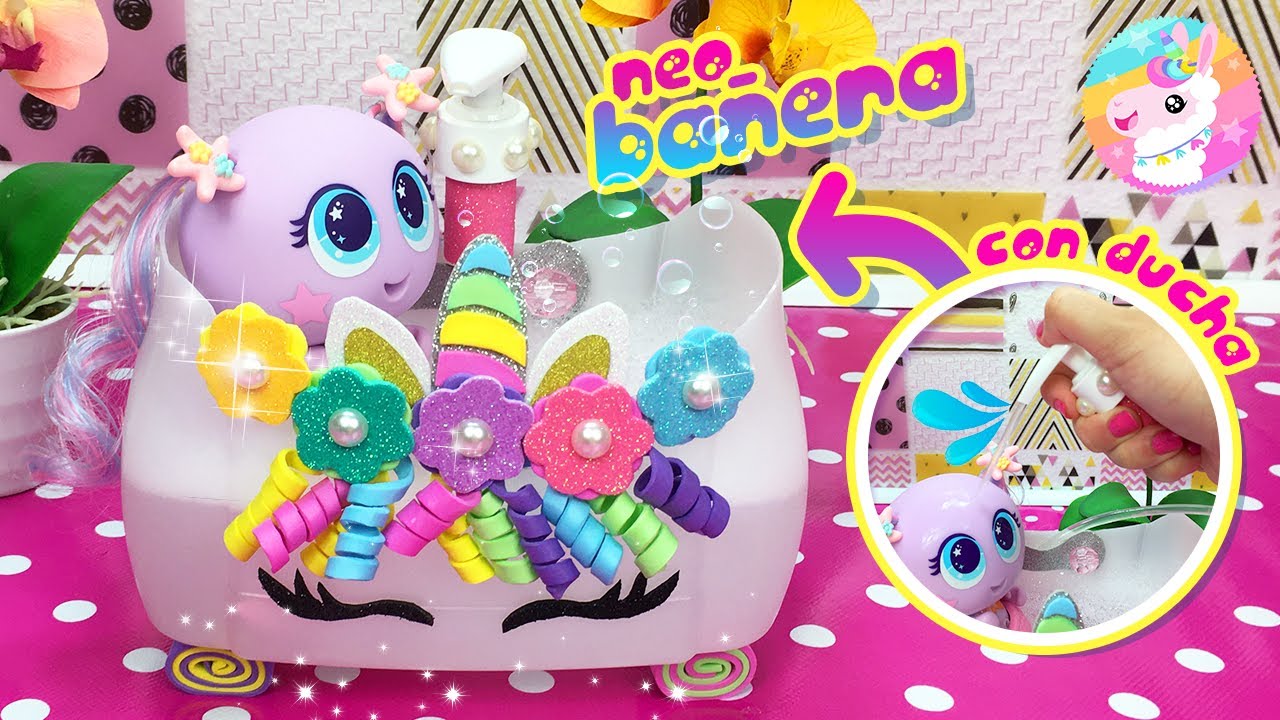 KSI MERITOS - Cómo hacer una BAÑERA Unicornio 🛁🦄 con un bote🧴De la DUCHA sale AGUA de verdad🚿💦