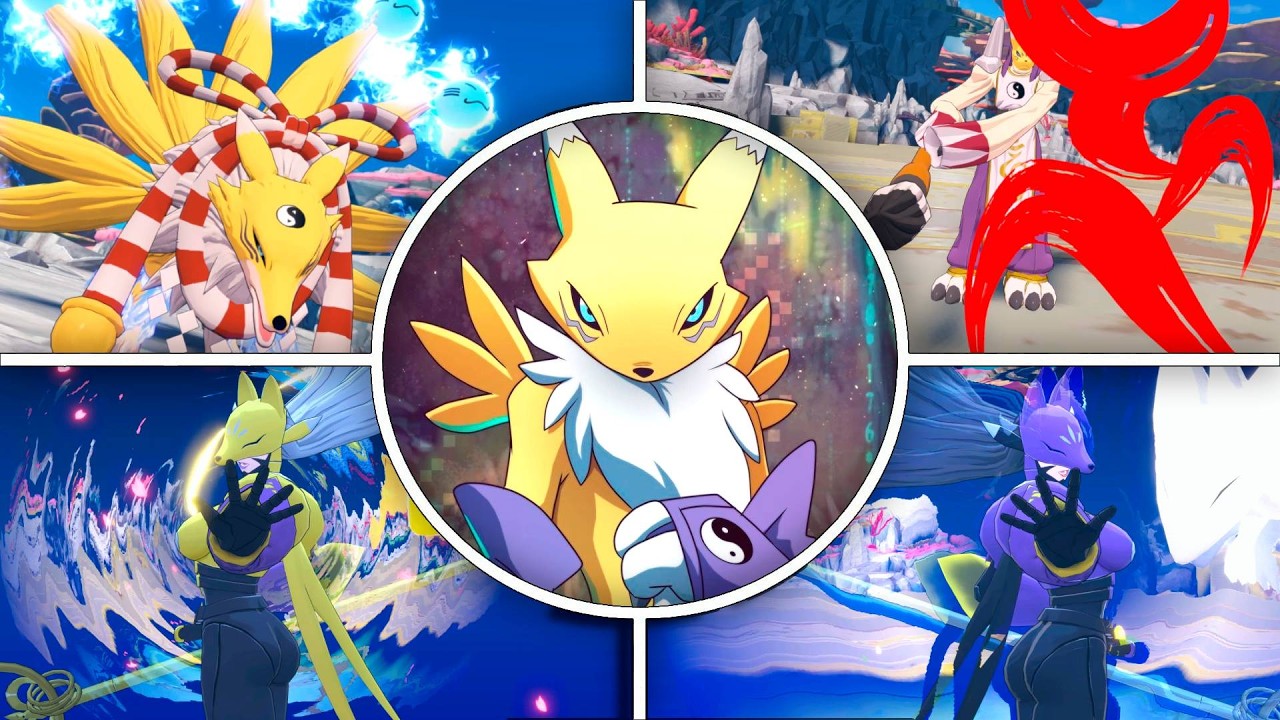 Renamon & Digivolutions &ndash; Unique Skills Showcase  | Digimon Story Time Stranger