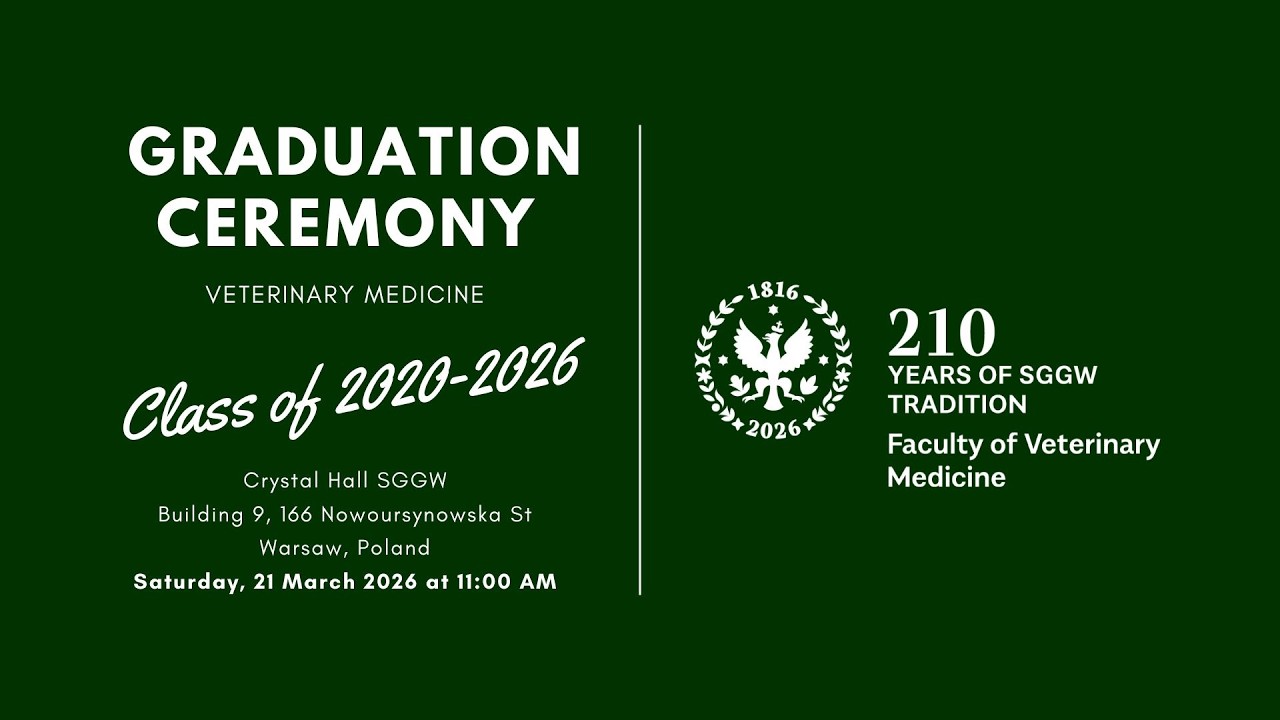 Graduation Ceremony Faculty of Veterinary Medicine, Class of 2020-2026