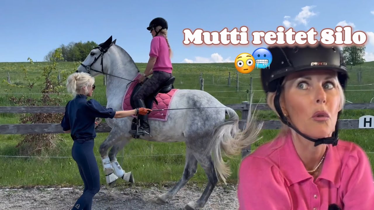 Mutti reitet Silo😳👋🏼 #mutti #familie #fail