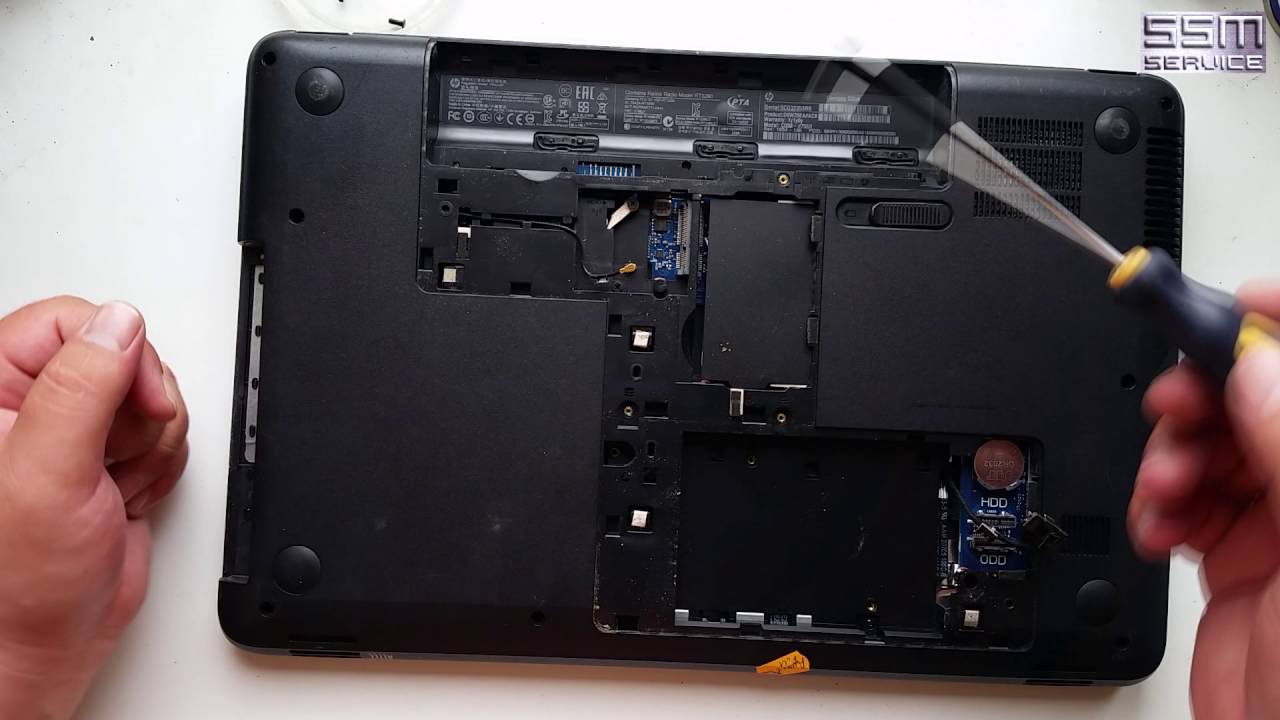 Как разобрать ноутбук HP Compaq