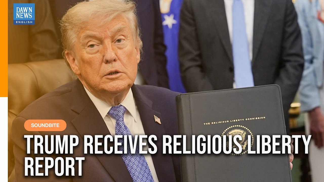 US President Trump Receives Religious Liberty Commission Report at White House